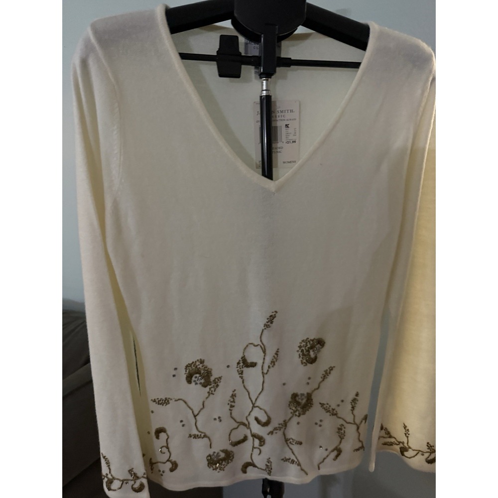 Jacklyn Smith Beaded Tunic NWT Size XL